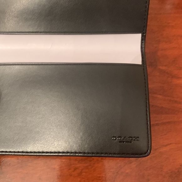 NWT authentic Coach Checkbook Wallet. Brown/black. New in the box. Matching purs - Picture 12 of 16